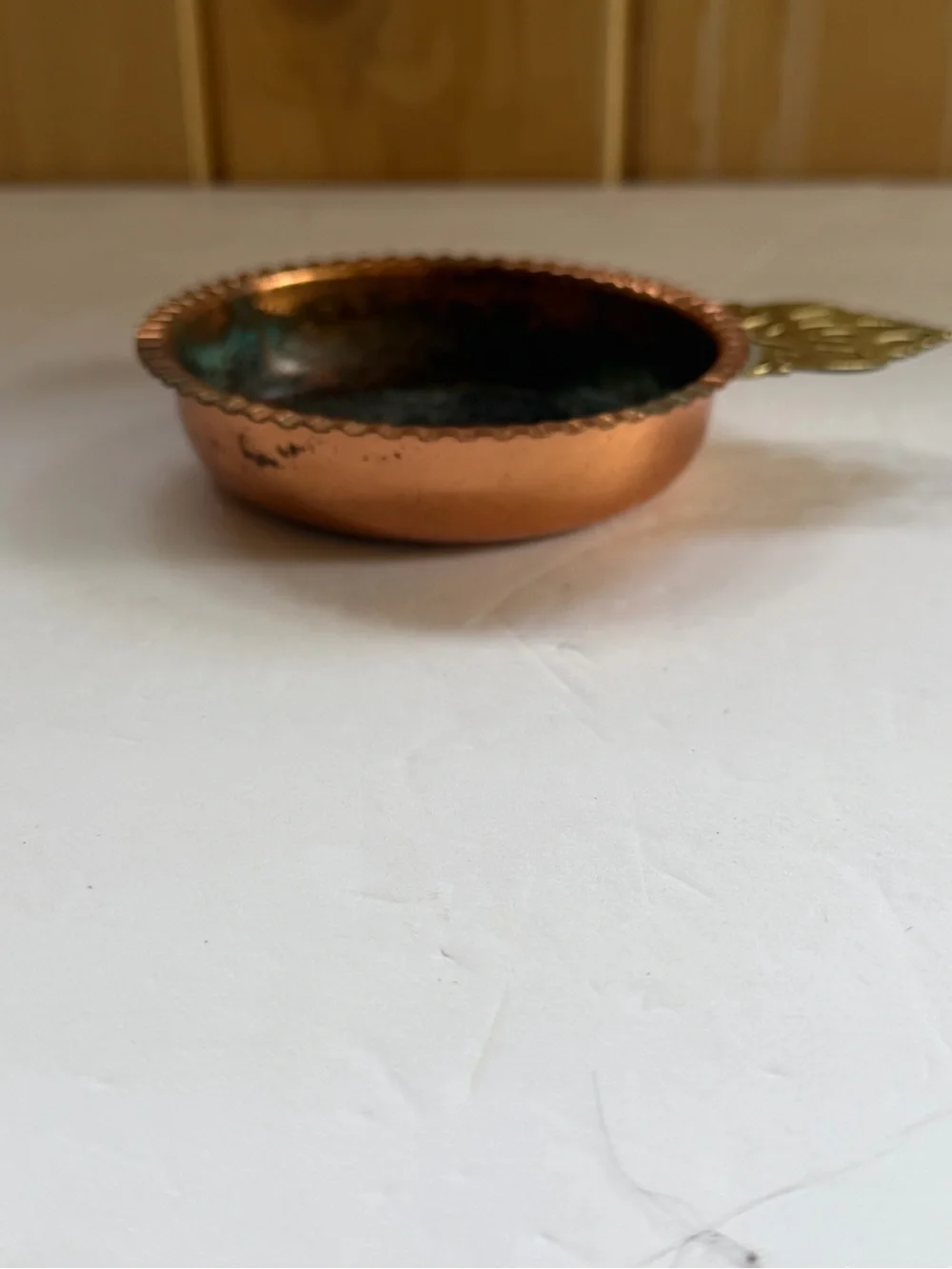 Hammered Copper Ashtray/trinket Dish